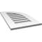 Ekena Millwork Quarter Round Top Right Surface Mount PVC Gable Vent w/ 3-1/2"W x 1"P Standard Frame, 16"W x 28"H GVPQR16X2801SF - alternate 2